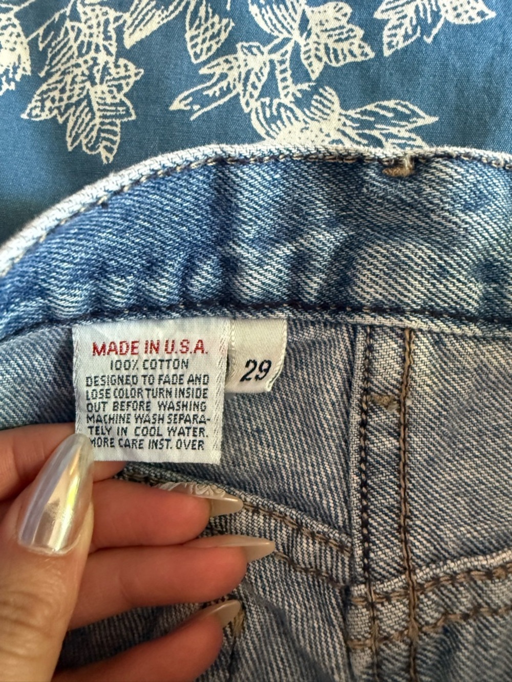 Calvin Klein Light Blue Denim Jeans with Branded Button - Picture 6 of 9